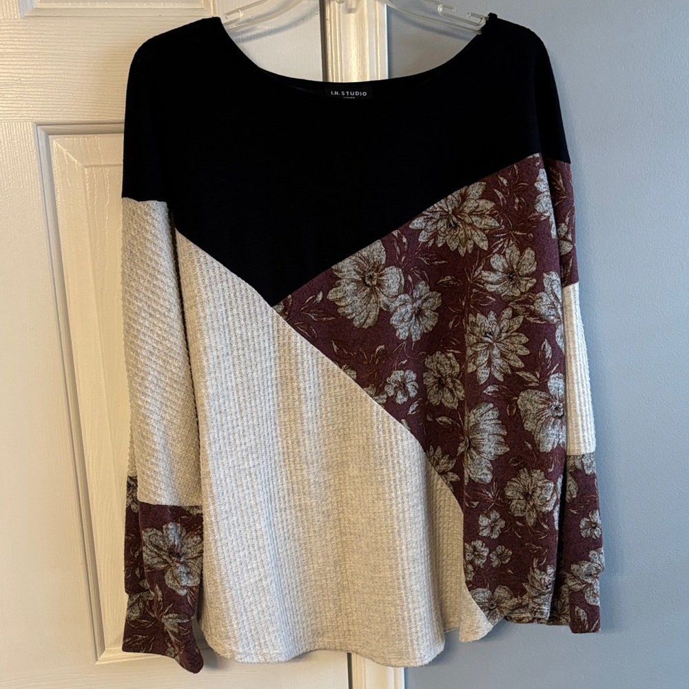 Women's Floral Patchwork Top